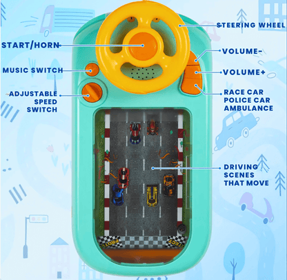 ZoomZoomer™ Adventure Steering Simulator