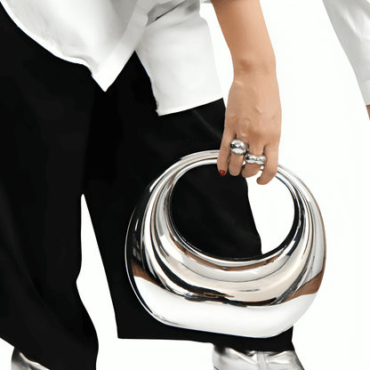 Lunara™ Metallic Crescent Bag