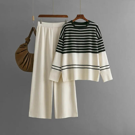 Nora Striped Knit Set