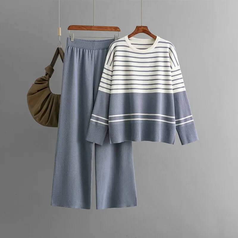 Nora Striped Knit Set