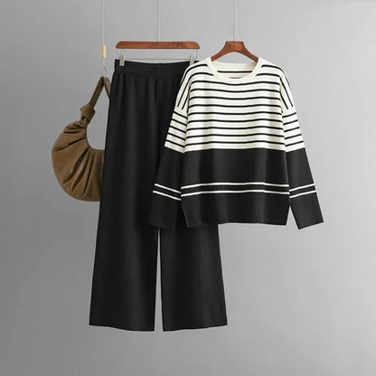 Nora Striped Knit Set