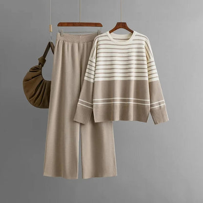 Nora Striped Knit Set