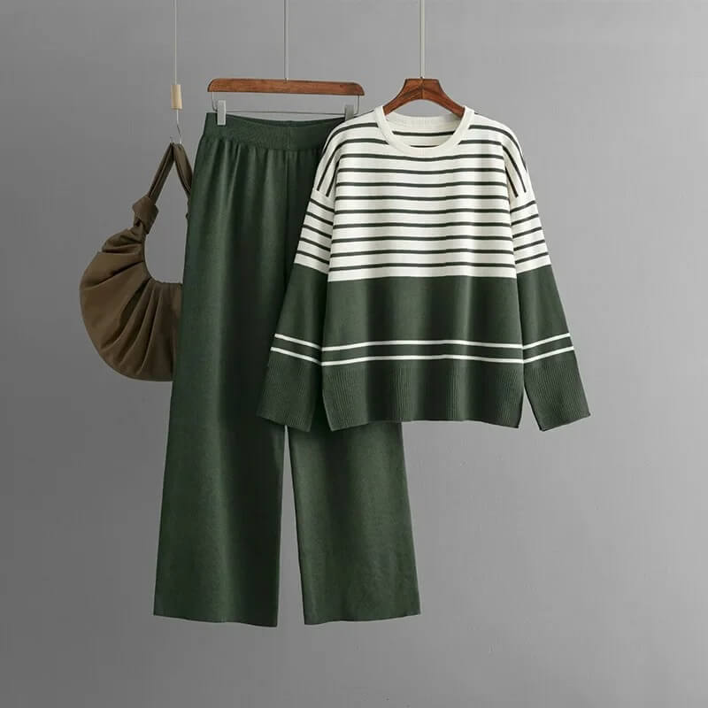 Nora Striped Knit Set